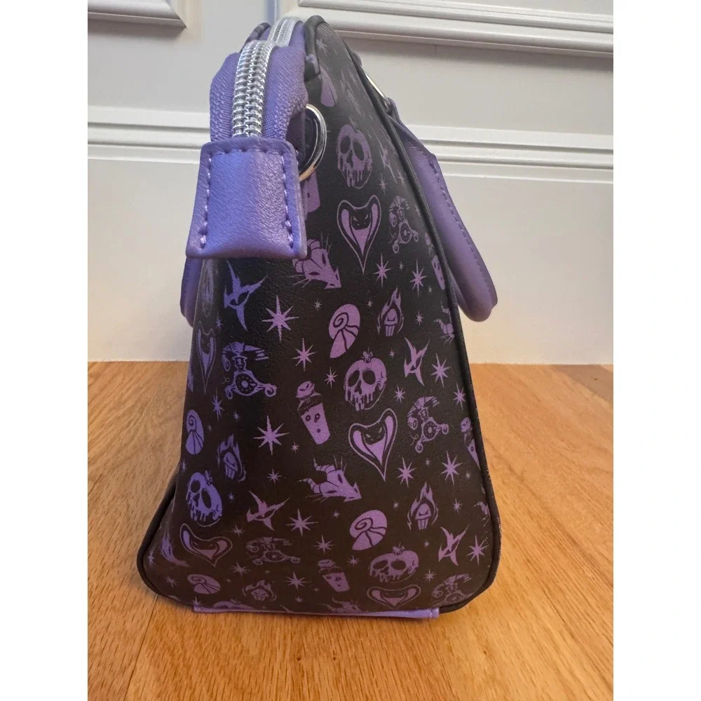 Loungefly Disney Villains Floral Icons Satchel Handbag Purse